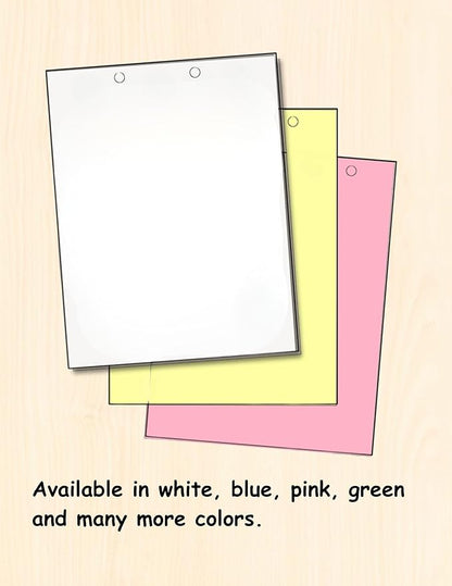 Limited Papers(TM) Writing and Copy Paper, Variation of Colors 8.5" x 11", 5 Hole Top-Punched, 20 Pound Text, 500 Sheets Per Ream. (5000, Peach)