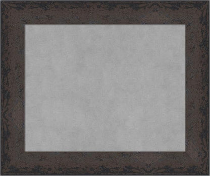 Amanti Art Black Framed Magnetic Board 21x25 Small Vision Board for use with Magnets, 100% Metal Sheet to Display Items as Office Decor or for Home Organization in mudroom, Kitchen or Kids Room