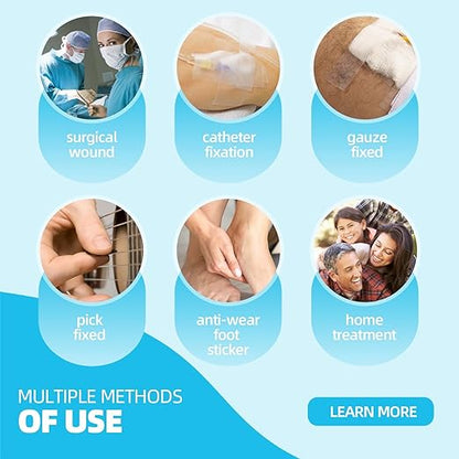 OK TAPE OKPore Transparent Medical Tape (Pack of 12) - First Aid Surgical Tape Hypoallergenic and Breathable for Wound Dressing Care, Latex Free, 1in x 10yds