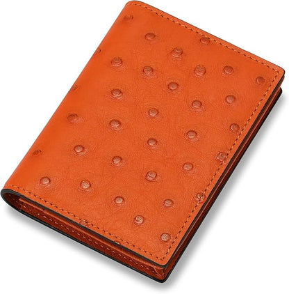 Leather Business Card Case Holder for Men & Women, Italian Calfskin