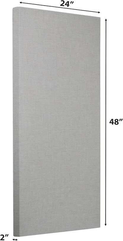 ATS Acoustics Home Office Residential Acoustic Treatment Room Kit Sound Absorbing Acoustic Panel 6 Pack for 50-100 Sq Ft (Platinum)