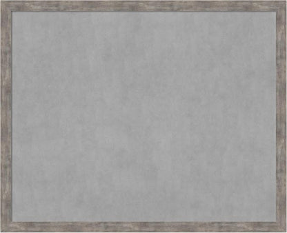Amanti Art Silver Framed Magnetic Board 35x43 X-Large Vision Board for use with Magnets, 100% Metal Sheet to Display Items as Office Decor or for Home Organization in mudroom, Kitchen or Kids Room