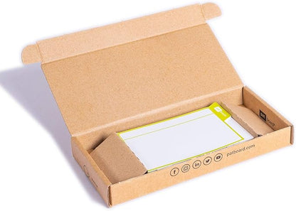 PATboard Scrum Board and Kanban Board - 16 Task Cards Medium - with nanocups® for Glass - Lime
