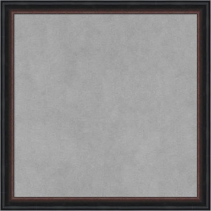Amanti Art Black Framed Magnetic Board 18x18 Small Vision Board for use with Magnets, 100% Metal Sheet to Display Items as Office Decor or for Home Organization in mudroom, Kitchen or Kids Room