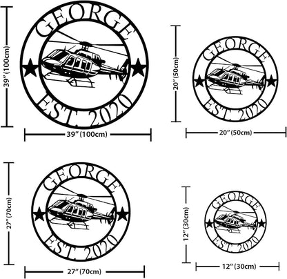 Personalized Metal Airplane Wall Art, Airplane Name Sign, Customized Pilot Name Sign, Airplane Hangar Sign Decor, Aviation Home Office Decor, Large Outdoor Decor, Pilot Gifts, Aircraft Lovers Gift