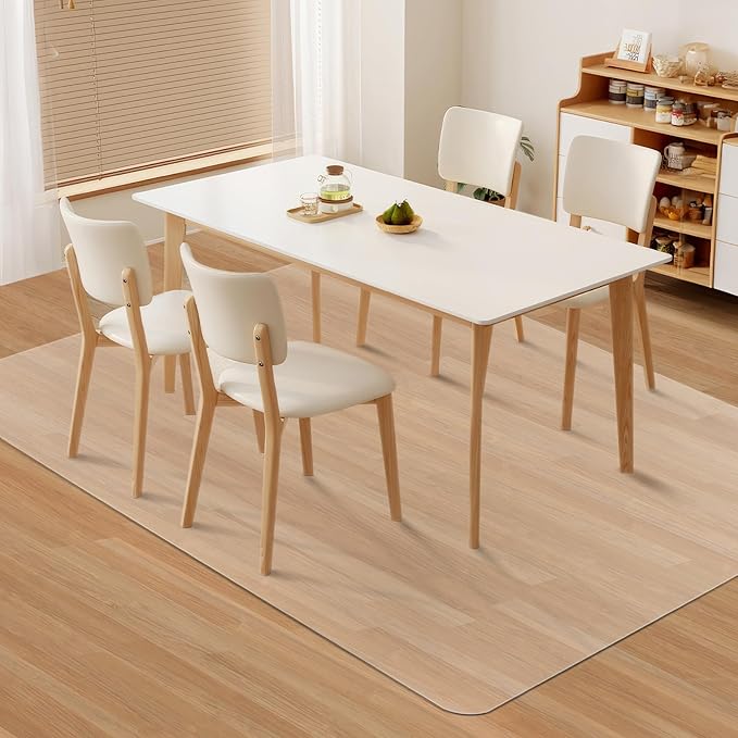 Kuyal Clear Chair Mat, Hard Floor Use, 6'×9' Transparent Office Home Floor Protector mat Chairmats (72" X 108" Rectangle)