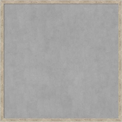 Amanti Art Silver Framed Magnetic Board 25x25 Medium Vision Board for use with Magnets, 100% Metal Sheet to Display Items as Office Decor or for Home Organization in mudroom, Kitchen or Kids Room