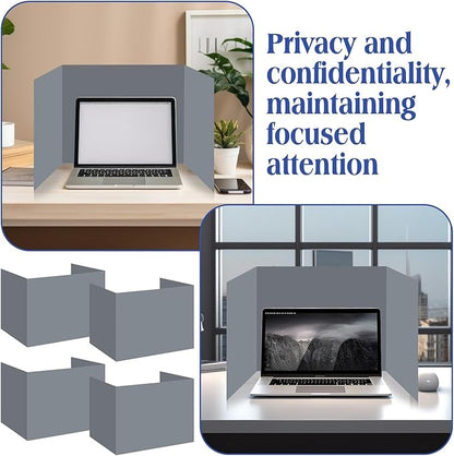Crtiin 24 Pcs Privacy Folders for Students Desk Dividers Standard School Privacy Cardboard Board Testing Dividers Shield for Classroom Teacher Supplies Keep Eyes from roving(Simple)