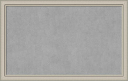 Amanti Art Silver Framed Magnetic Board 28x44 Large Vision Board for use with Magnets, 100% Metal Sheet to Display Items as Office Decor or for Home Organization in mudroom, Kitchen or Kids Room