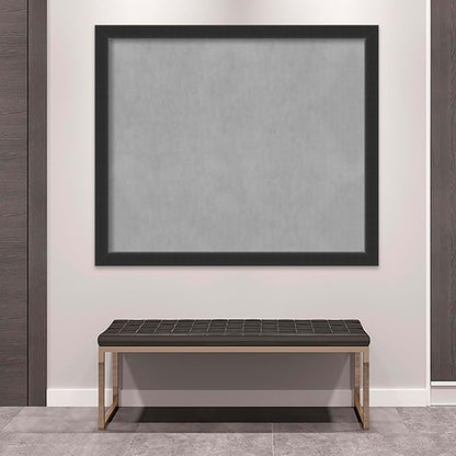 Amanti Art Black Framed Magnetic Board 45x53 Oversize Vision Board for use with Magnets, 100% Metal Sheet to Display Items as Office Decor or for Home Organization in mudroom, Kitchen or Kids Room