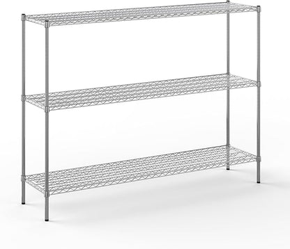Regal Altair 18" Deep x 72" Wide x 54" Height Wire Shelving Kit | 3-Tier | NSF Commercial Storage Rack Unit