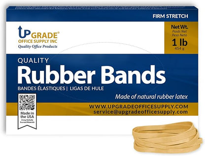 Upgrade Rubber Bands Size 64 (3-1/2 in x 1/4 in), 1 lb Boxes, 10-Box Case, USA