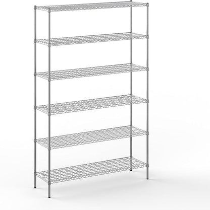 Regal Altair 18" Deep x 60" Wide x 96" Height Wire Shelving Kit | 6-Tier | NSF Commercial Storage Rack Unit