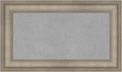 Amanti Art Silver Framed Magnetic Board 17x29 Small Vision Board for use with Magnets, 100% Metal Sheet to Display Items as Office Decor or for Home Organization in mudroom, Kitchen or Kids Room