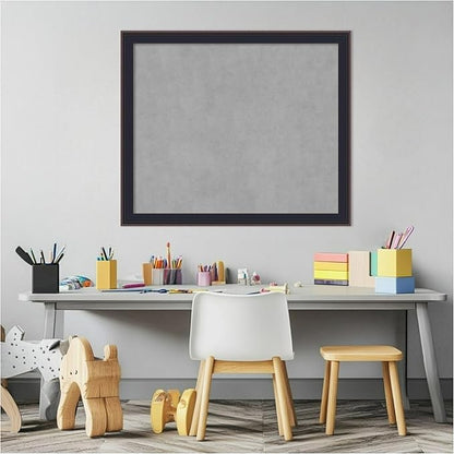 Amanti Art Black Framed Magnetic Board 23x27 Medium Vision Board for use with Magnets, 100% Metal Sheet to Display Items as Office Decor or for Home Organization in mudroom, Kitchen or Kids Room