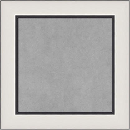 Amanti Art Silver Framed Magnetic Board 22x22 Small Vision Board for use with Magnets, 100% Metal Sheet to Display Items as Office Decor or for Home Organization in mudroom, Kitchen or Kids Room
