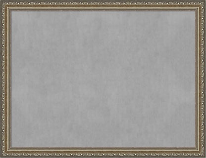 Amanti Art Silver Framed Magnetic Board 20x26 Medium Vision Board for use with Magnets, 100% Metal Sheet to Display Items as Office Decor or for Home Organization in mudroom, Kitchen or Kids Room