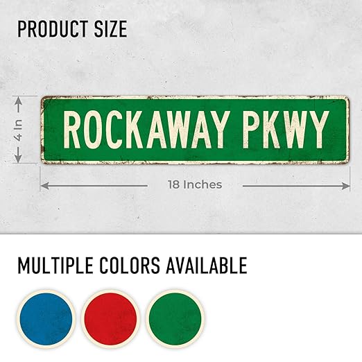 Custom Rustic Sign, Personalized Decor Street and Gift, 4x18 Inches, ACM, Fade Resistant, Made in USA