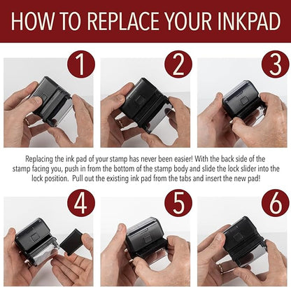 Self Inking Modern Address Stamps | Custom Return Address Stamper (Traditional Serif, Large)