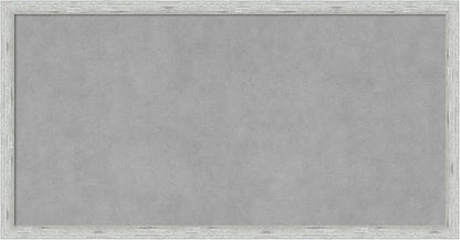 Amanti Art Silver Framed Magnetic Board 13x25 Small Vision Board for use with Magnets, 100% Metal Sheet to Display Items as Office Decor or for Home Organization in mudroom, Kitchen or Kids Room