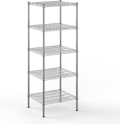 Regal Altair 21" Deep x 24" Wide x 64" Height Wire Shelving Kit | 5-Tier | NSF Commercial Storage Rack Unit