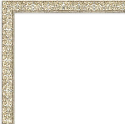 Amanti Art Silver Framed Magnetic Board 26x26 Medium Vision Board for use with Magnets, 100% Metal Sheet to Display Items as Office Decor or for Home Organization in mudroom, Kitchen or Kids Room