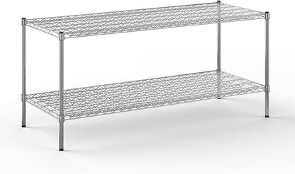 Regal Altair 24" Deep x 60" Wide x 27" Height Wire Shelving Kit | 2-Tier | NSF Commercial Storage Rack Unit