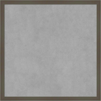 Amanti Art Grey Framed Magnetic Board 21x21 Medium Vision Board for use with Magnets, 100% Metal Sheet to Display Items as Office Decor or for Home Organization in mudroom, Kitchen or Kids Room