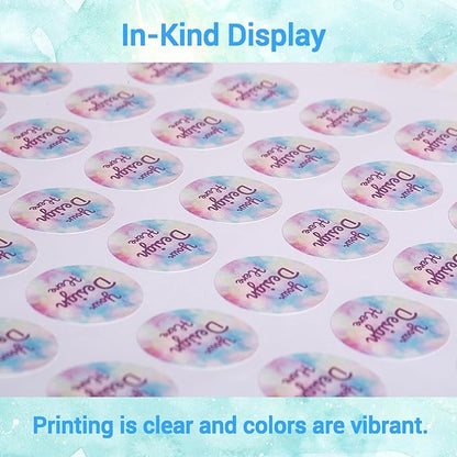 50-1000 Custom Stickers for Business Logo-Customized Personalized Labels with Any Design Image Logo Text for Small Business and Birthday Party Wedding,Waterproof Stickers
