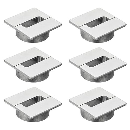 PATIKIL 2.8inch Desk Grommet, 6Pcs Cable Grommet Wire Management Cable Hole Cover Cord Organizer for Office Home Table Countertop, Silver