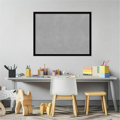 Amanti Art Black Framed Magnetic Board 19x25 Medium Vision Board for use with Magnets, 100% Metal Sheet to Display Items as Office Decor or for Home Organization in mudroom, Kitchen or Kids Room