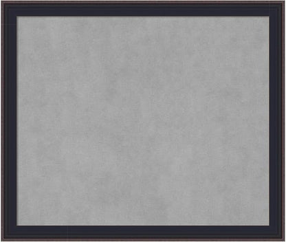 Amanti Art Black Framed Magnetic Board 23x27 Medium Vision Board for use with Magnets, 100% Metal Sheet to Display Items as Office Decor or for Home Organization in mudroom, Kitchen or Kids Room