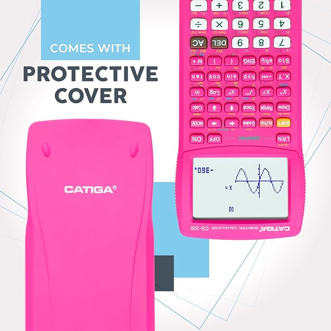 CATIGA Scientific Calculator with Graphic Functions - Multiple Modes with Intuitive Interface - Perfect for Students of Beginner and Advanced Courses, High School or College