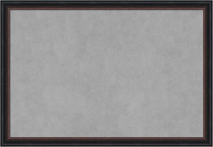 Amanti Art Black Framed Magnetic Board 18x26 Medium Vision Board for use with Magnets, 100% Metal Sheet to Display Items as Office Decor or for Home Organization in mudroom, Kitchen or Kids Room