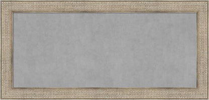 Amanti Art Silver Framed Magnetic Board 26x54 Oversize Vision Board for use with Magnets, 100% Metal Sheet to Display Items as Office Decor or for Home Organization in mudroom, Kitchen or Kids Room