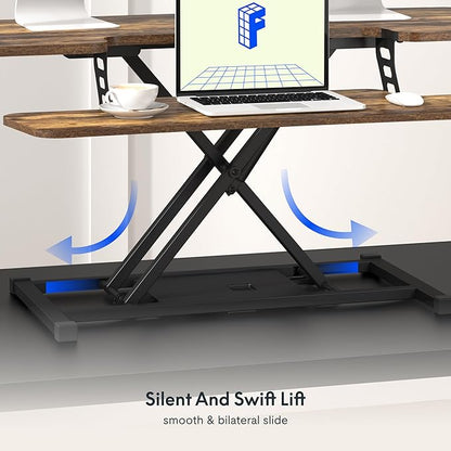 FLEXISPOT 36" Standing Desk Converter — Quick Sit-Stand Riser