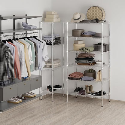 Regal Altair 21" Deep x 36" Wide x 74" Height Wire Shelving Kit | 6-Tier | NSF Commercial Storage Rack Unit