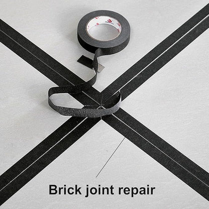 BOMEI PACK Black Painters Tape 1 Inch Bulk - Paint Tape 10 Rolls x 1 Inch x 55 Yards - Painter's Tape Black Masking Tape for Walls Painting, DIY Crafting, and School Projects, Total 550 Yards