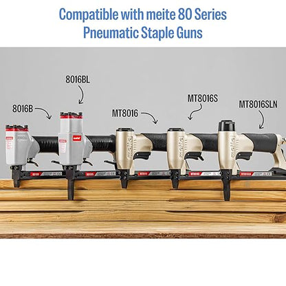 meite 21 Gauge Upholstery Staples, 1/2-Inch Crown with 3/8-Inch Length Galvanized Heavy Duty Staples for Staple Guns MT8016, MT8016S, and MT8016SLN (10 Boxes)
