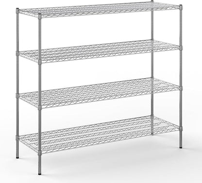 Regal Altair 21" Deep x 60" Wide x 54" Height Wire Shelving Kit | 4-Tier | NSF Commercial Storage Rack Unit