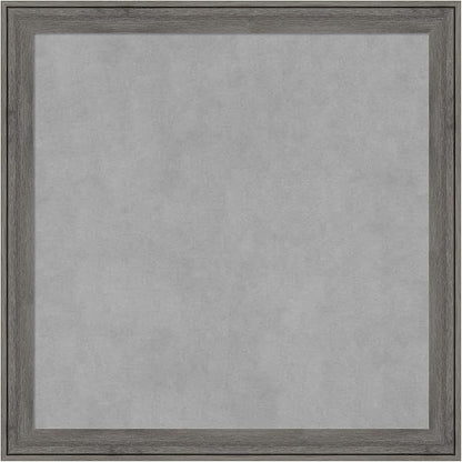 Amanti Art Grey Framed Magnetic Board 23x23 Medium Vision Board for use with Magnets, 100% Metal Sheet to Display Items as Office Decor or for Home Organization in mudroom, Kitchen or Kids Room