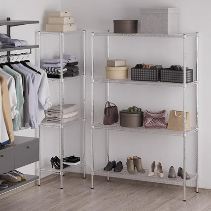 Regal Altair 18" Deep x 48" Wide x 74" Height Wire Shelving Kit | 4-Tier | NSF Commercial Storage Rack Unit