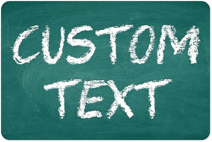 Custom Sign, Custom Street Sign, 11 Font Colors, 13 Font Styles, 4 Hole Options, 22 Sizes, 12x18 Inches, Rust Free DiBound, Fade Resistant, Made in USA by My Sign Center (Chalkboard Green)