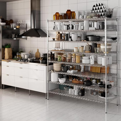 Regal Altair 24" Deep x 60" Wide x 74" Height Wire Shelving Kit | 8-Tier | NSF Commercial Storage Rack Unit