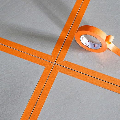 BOMEI PACK Orange Painters Tape 1 Inch - Paint Tape 10 Rolls x 1 Inch x 55 Yards - Painter's Tape Orange Masking Tape for Walls Painting, DIY Crafting, Decoration, and School Project, Total 550 Yards