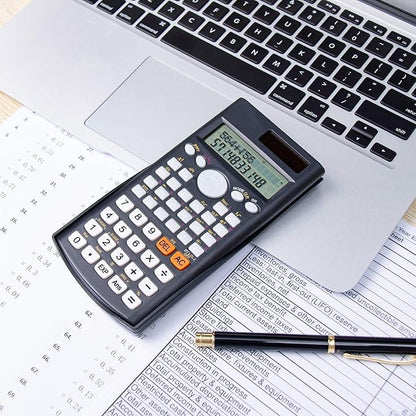 Mr. Pen Scientific Calculator - Solar Powered, 2 Line Display, Fraction & Statistics Calculations for School, College & High School Use