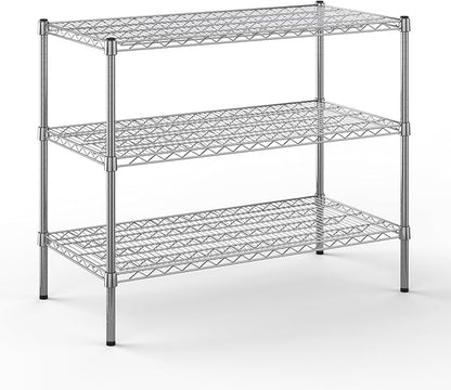 Regal Altair 21" Deep x 42" Wide x 34" Height Wire Shelving Kit | 3-Tier | NSF Commercial Storage Rack Unit