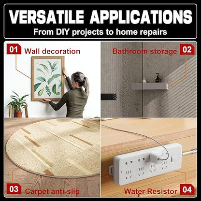 3M Double Sided Tape Heavy Duty 10FT,Double Sided mounting Tape for Walls,3M vhb Strong Double Sided Tape Heavy Duty for Car, LED Strip Light, Home/Office Decor