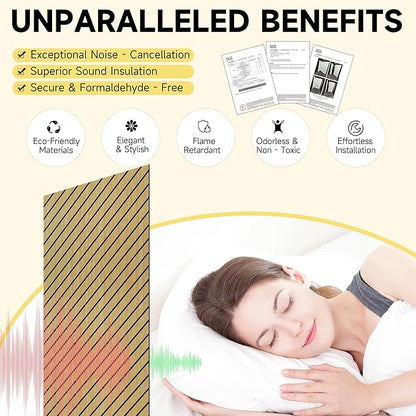 Art Acoustic Panels for Wall,5 Pack Sound Absorbing Panels,47.2” x 23.6” Soundproof Wall Panels,High-Density Acoustic Wall Panels,Decorative Sound Panels with Wood-Look