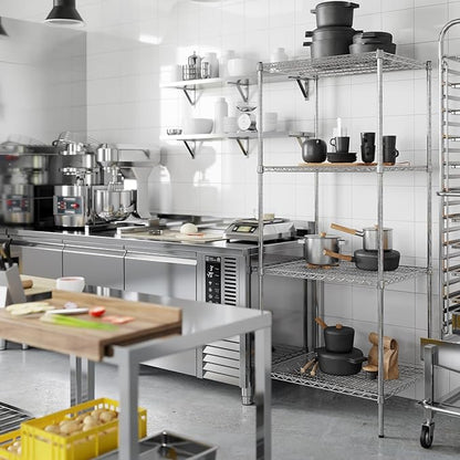 Regal Altair 24" Deep x 30" Wide x 74" Height Wire Shelving Kit | 4-Tier | NSF Commercial Storage Rack Unit